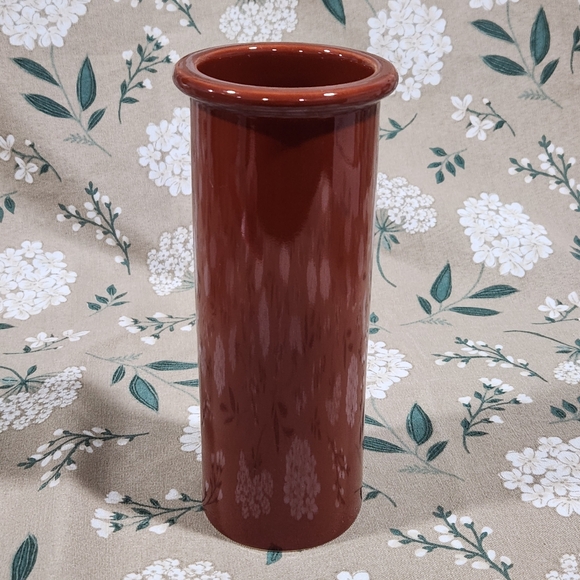 Dansk Brown Cylinder Vase Scandinavian Minimalist Style Vase Dansk NR Japan Vase - Picture 3 of 10